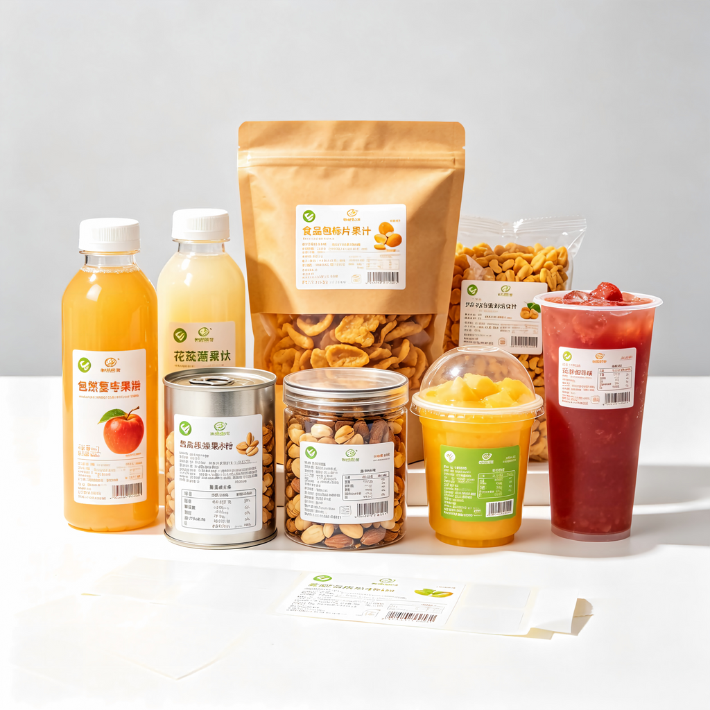 Food Grade Adhesive Labels, Material, Lamination & Printing Customization