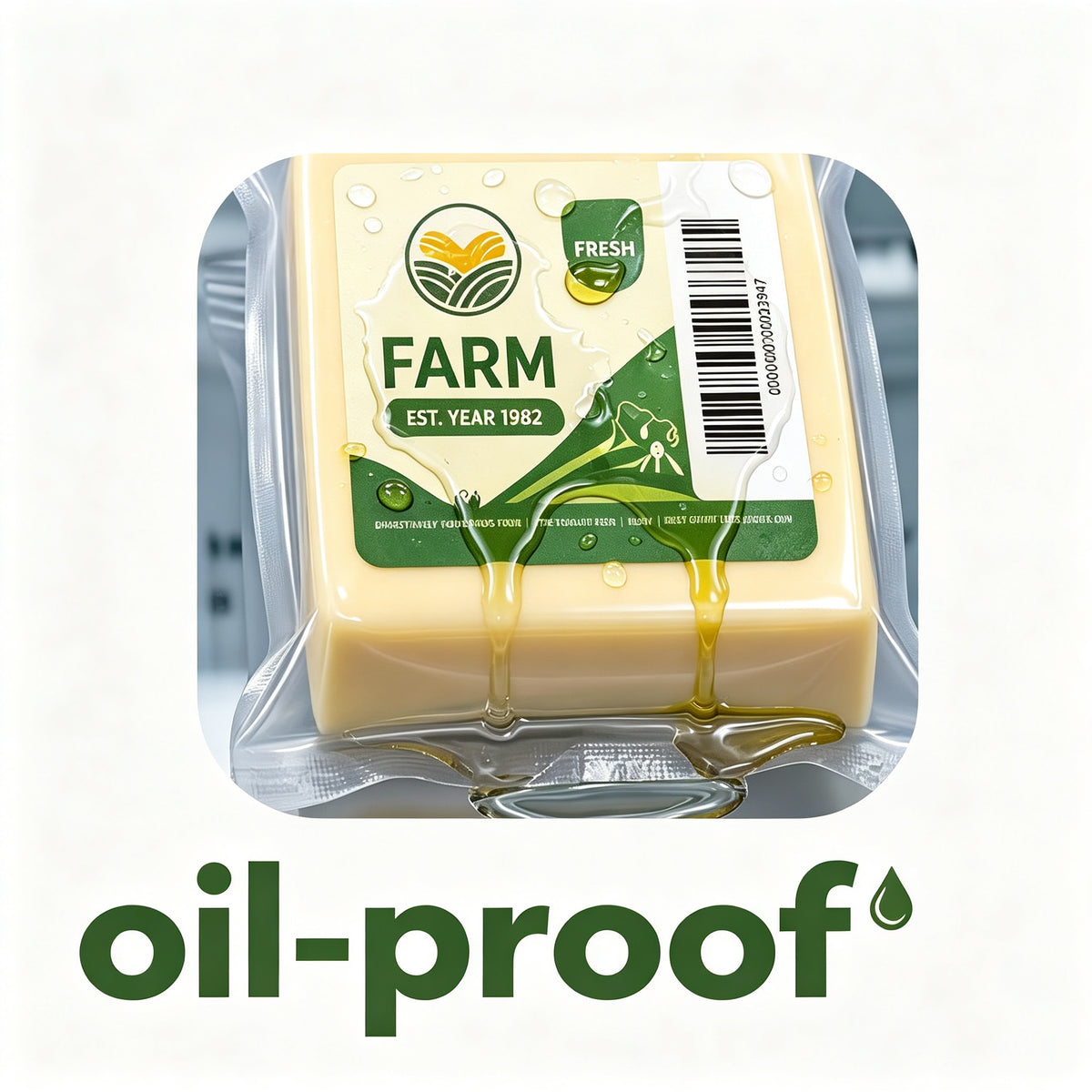 Waterproof Food Labels, Oil Resistant Stickers & Cold Resistant Food Labels for Food Packaging