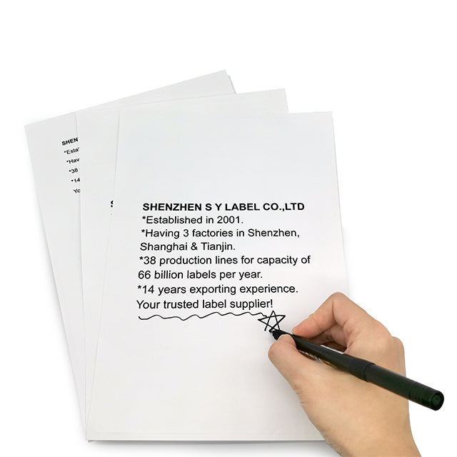 A4 &  Letter Printable Self-Adhesive Label Sheets, Laser & Inkjet Blank Stickers