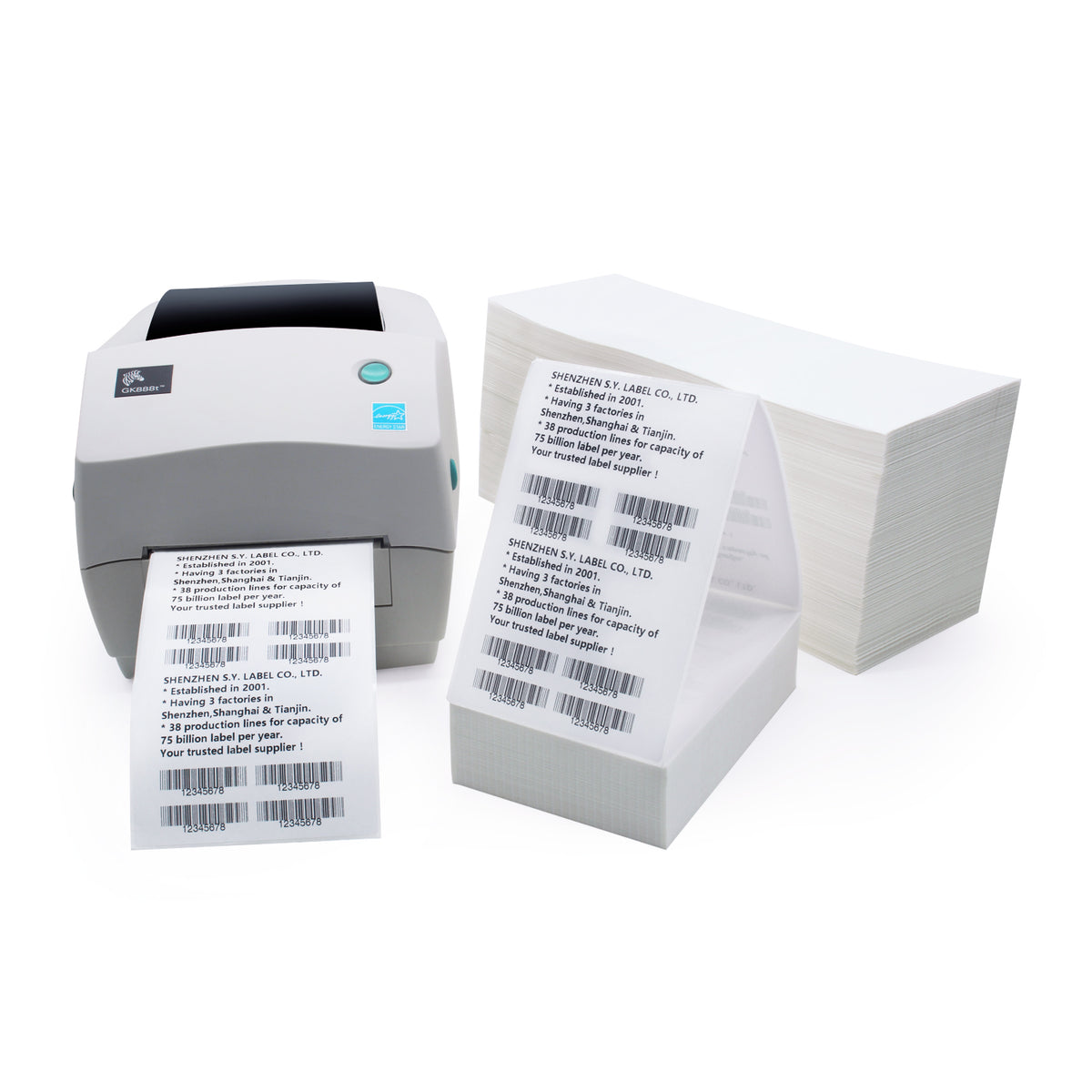 Direct Thermal Self Adhesive Labels Roll, 4x6 Shipping Label for Thermal Printer